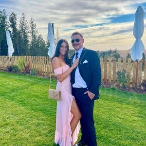 Meshki Pink Off-Shoulder Maxi Dress